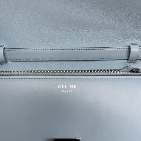 Celine Medium Box Bag in Light Blue - Picture 6 of 9
